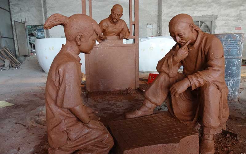 怎么生產(chǎn)制作仿金屬雕塑的?-雕塑廠家
