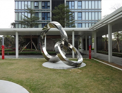 萬科集團(tuán) 佛山金域濱江景觀不銹鋼景觀雕塑