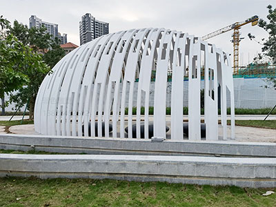 佛山高明君御海城示范區(qū)光影鋼構(gòu)景觀裝置(圖4)