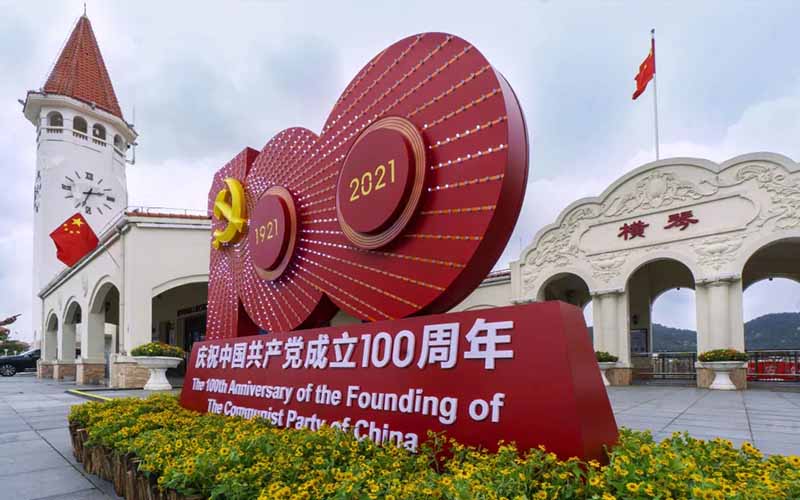 黨建雕塑標識